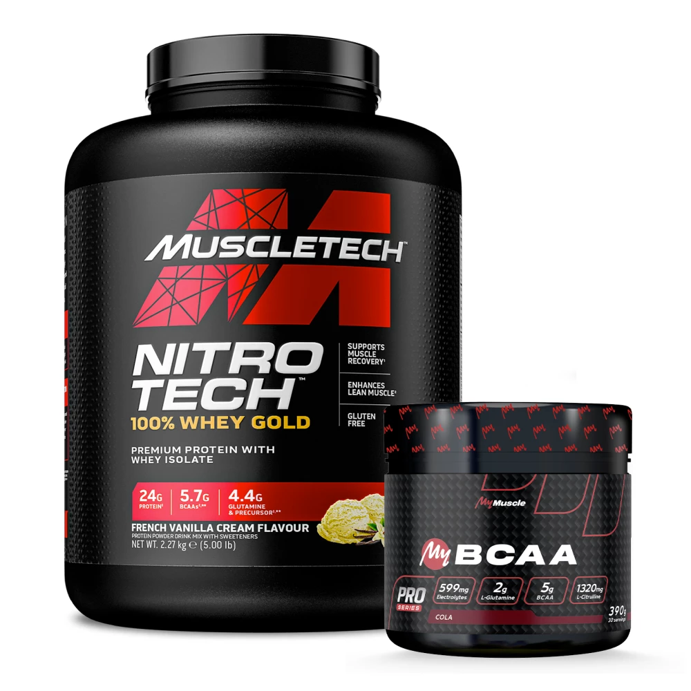 Pack Nitro-Tech Whey Gold + My BCAA