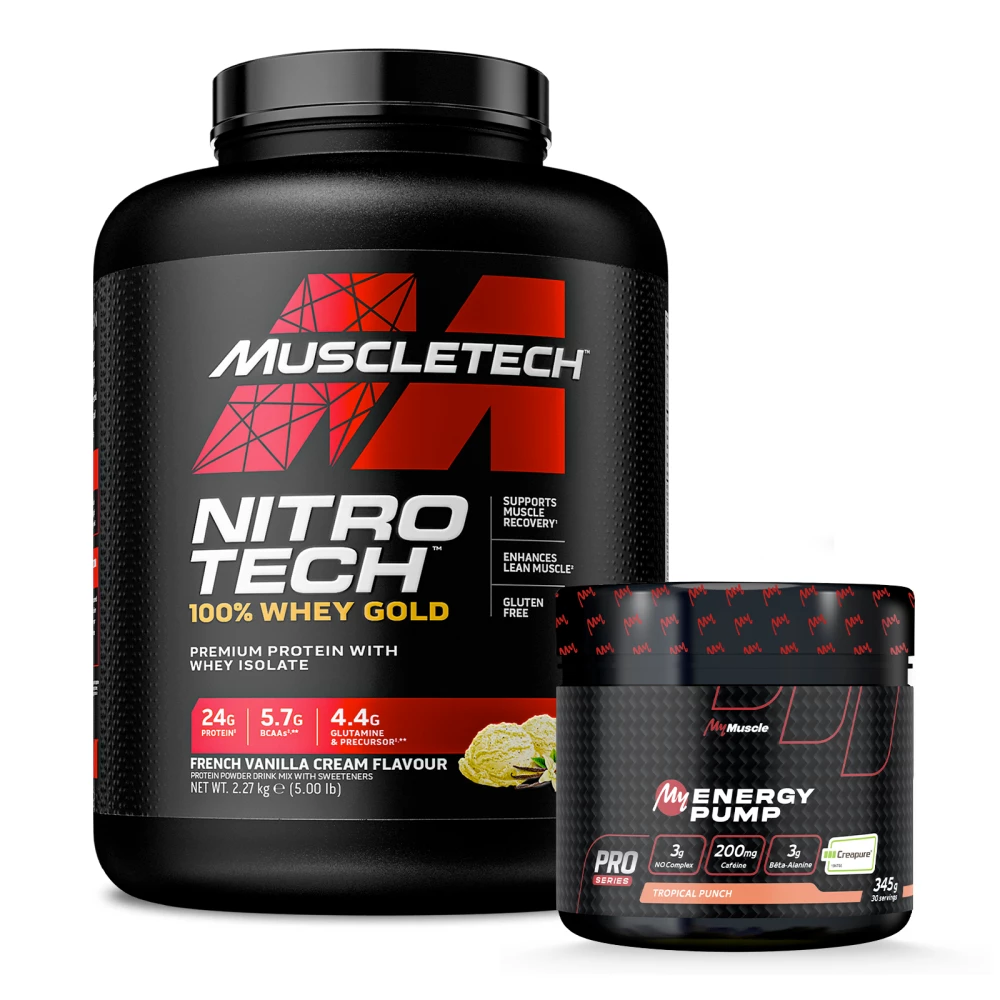 Pack Nitro-Tech Whey Gold + My Energy Pump